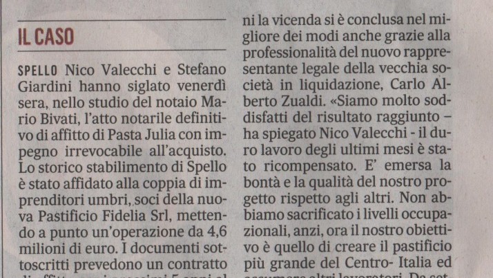 Il Messaggero Umbria 31.05.2015